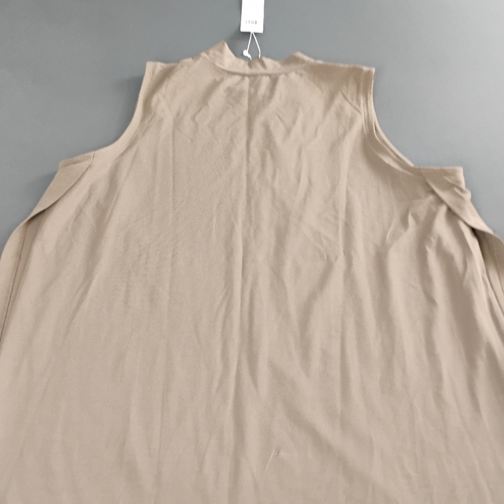 EILEEN FISHER Mock Neck Tunic Top Women's Size 1X Brow Light NWT ($109) - Picture 13 of 16